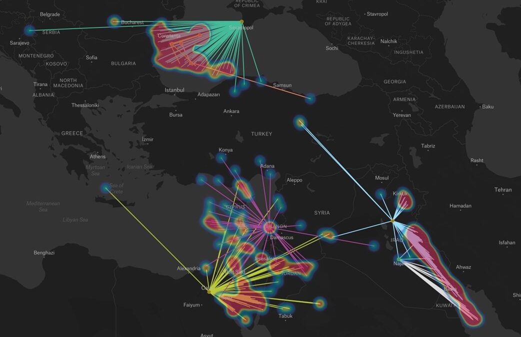 Unikátní mapa analyzující nedávný spoofing